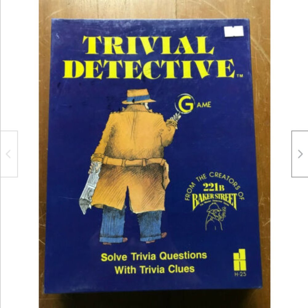 New Trivial Detective Board Game by Antler Productions 1985 John Hansen
